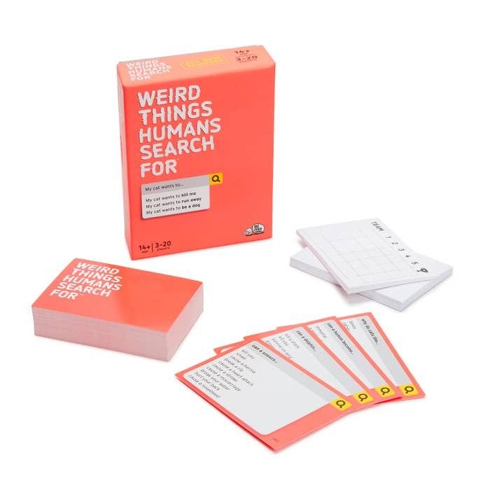 Weird Things Humans Search For, card game