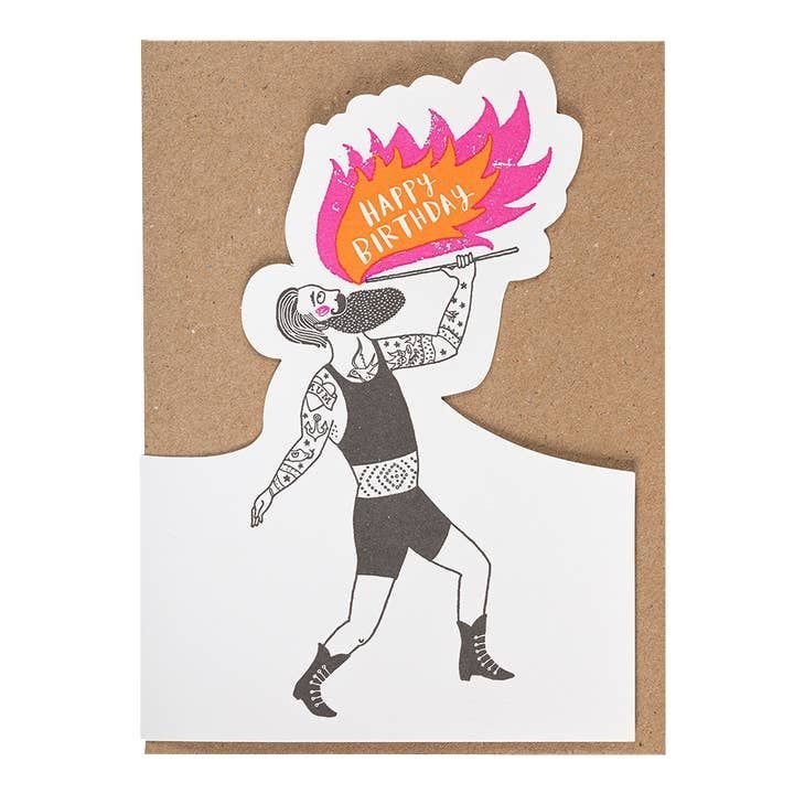 Happy Birthday cut out card