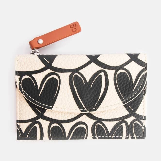 Linked hearts coin purse