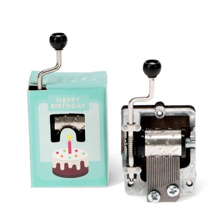 Hand crank music box, Happy Birthday
